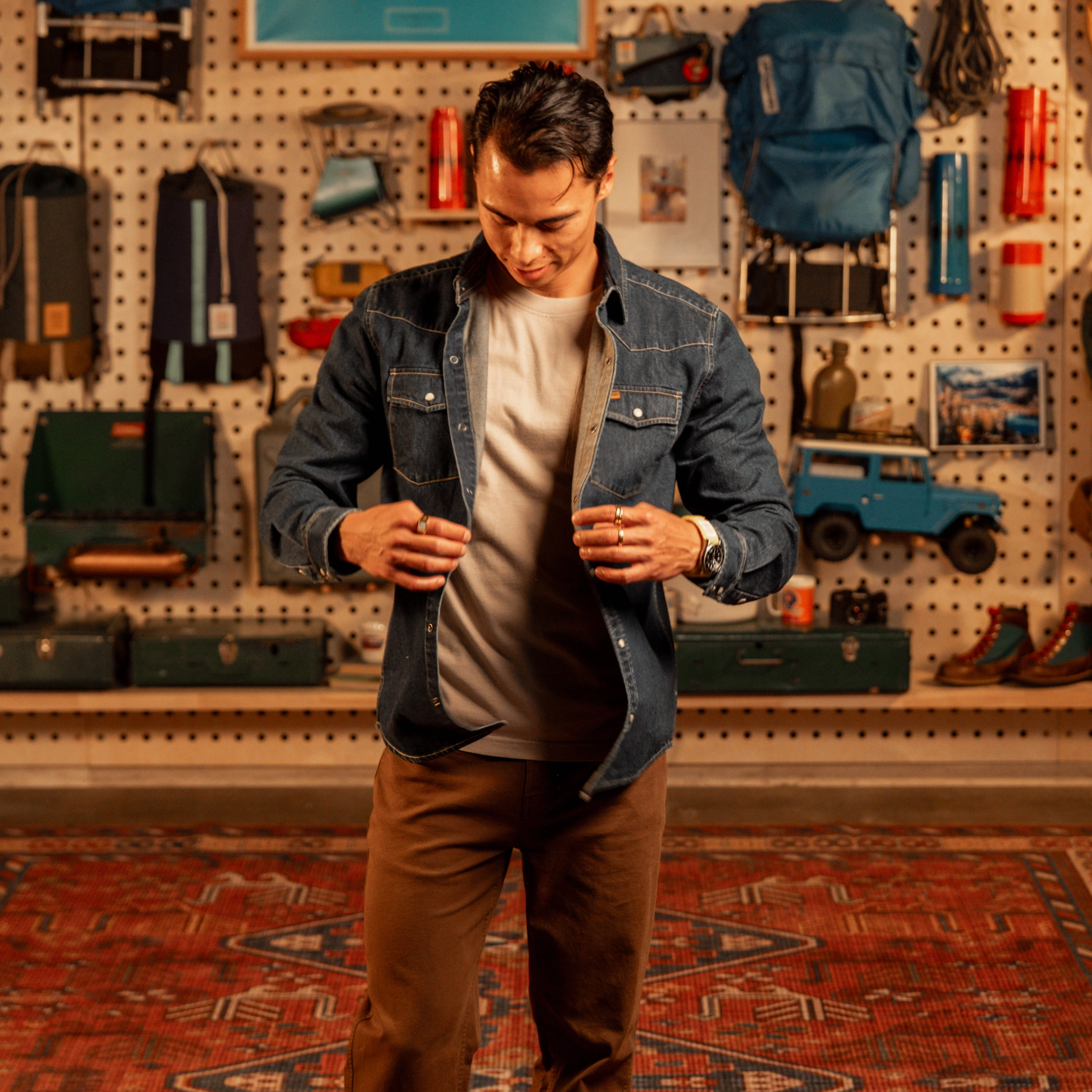 Mountain Shirt Long Sleeve Denim - Men's - Final Sale - Image 6